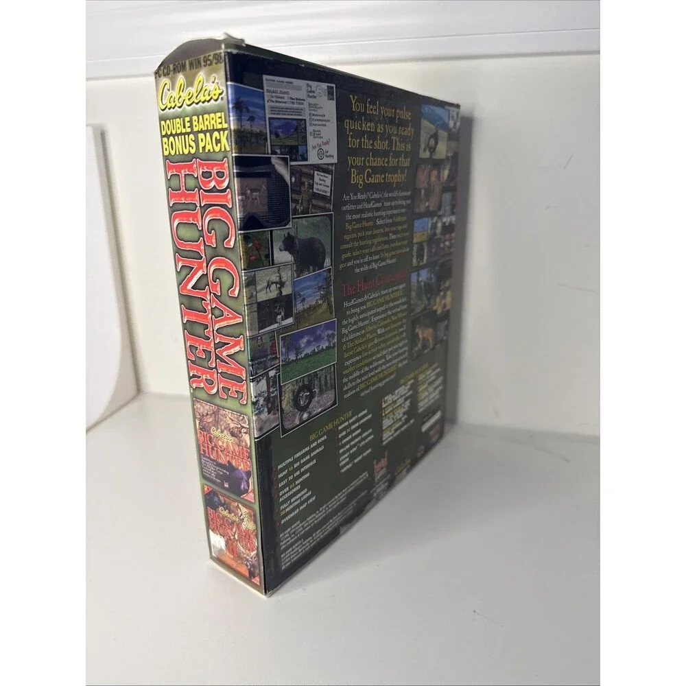 Lot Cabela's Big Game Hunter I & II CARNIVORES Deer Hunter II for PC CD-ROM